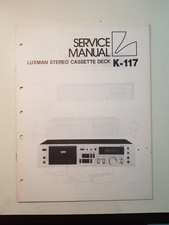 LUXMAN K117 manual service originale