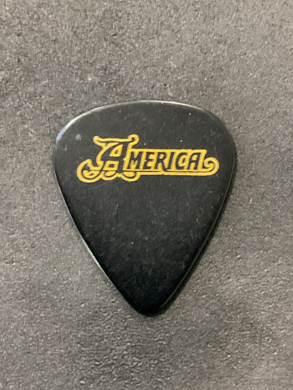 Dewey Bunnell AMERICA Signature Logo Guitar Pick (O)