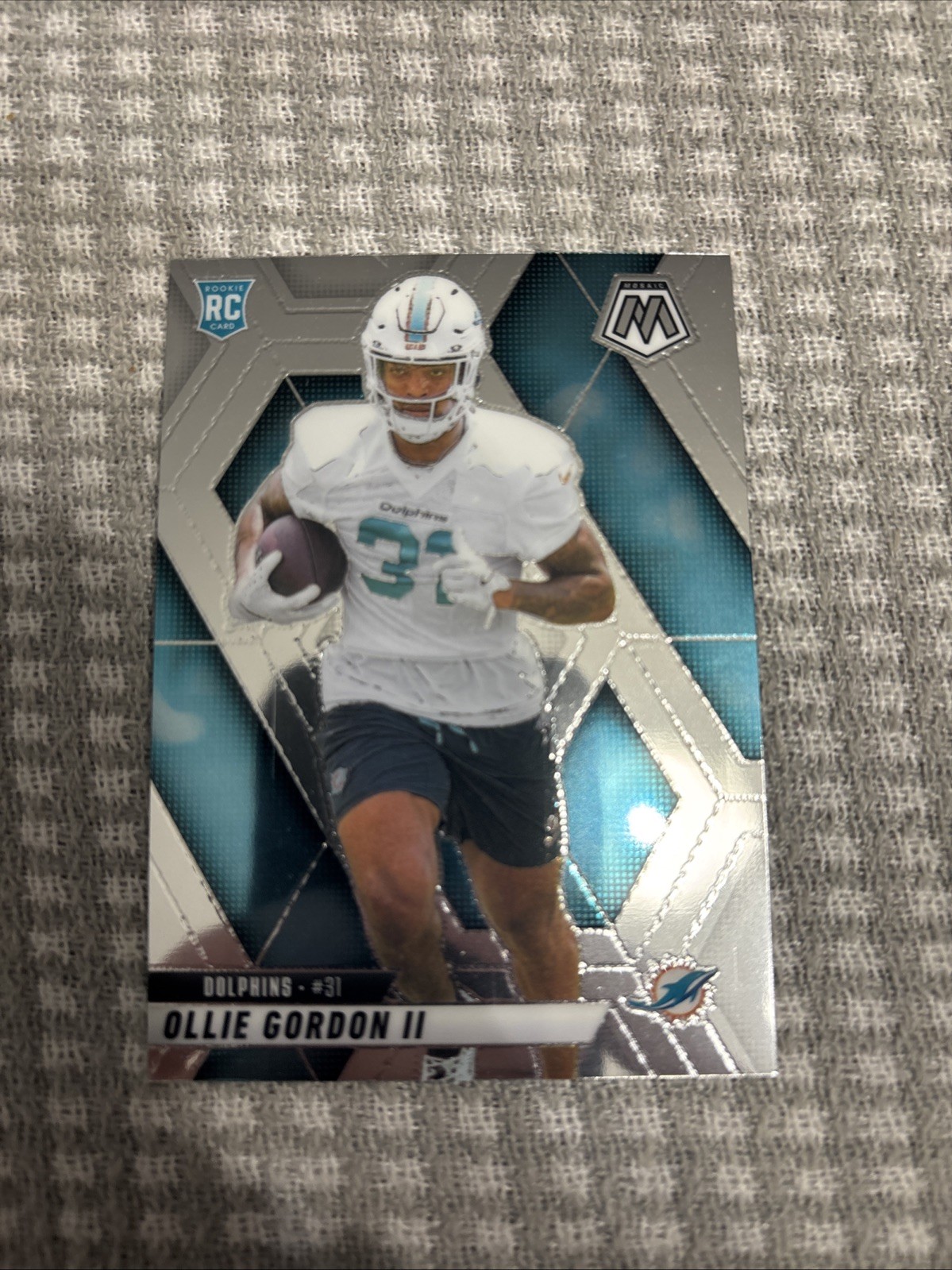 2025 Panini Mosaic Ollie Gordon II RC #310 Miami Dolphins