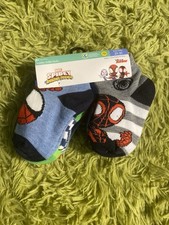 Marvel Spidey Amazing Friends 10 Pair Toddler Ankle Socks Disney Jr 2T-3T
