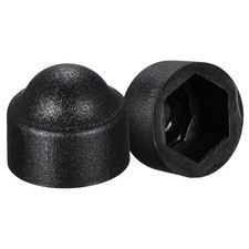 Plastic Dome Bolt Nut Protection Hood Lids, M5/8mm Black 200pcs