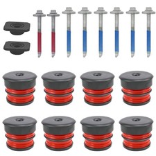 Silicone Body Mount Bushings 13848 Bolt Kit For 08-16 Ford F250350 Super Duty