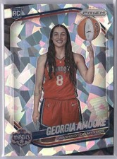 Georgia Amoore Rookie RC 2025 Panini Prizm WNBA Ice Prizm Variation #140 Mystics