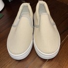 Okilol Size 8 Toddlers Tan Slip On Sneakers Canvas Preowned — photo 1