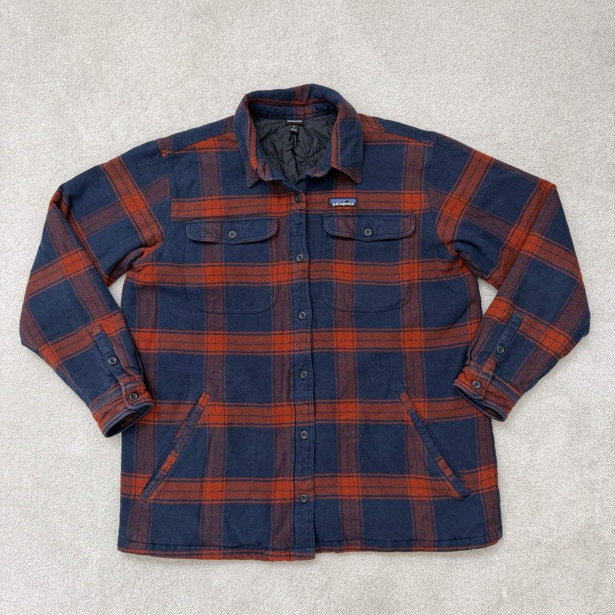 V*M様 【美品】2000年製 Patagonia Heavy Flannel Patagonia Insulated Fjord Flannel Shirt Men's XL Red Plaid Button