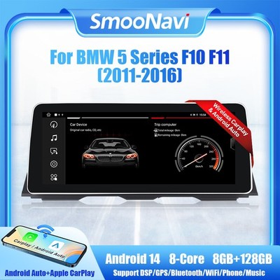 12.3'' 8-Kern Android 128GB Autoradio GPS DAB Carplay für BMW 5 Series F10