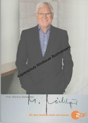 Autograph card Markus Schächter ZDF // autograph autograph signed signed sign