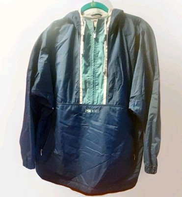 Nike Jump Suit 1/2 Zip Pullover Hoodie Jacket And Ankle Zip Pants  Blue/green