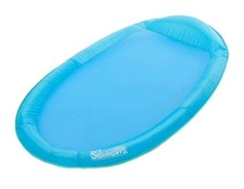 Swimways Spring Float Blue Hammock Inflatable Pool Lounge Chair For Adults