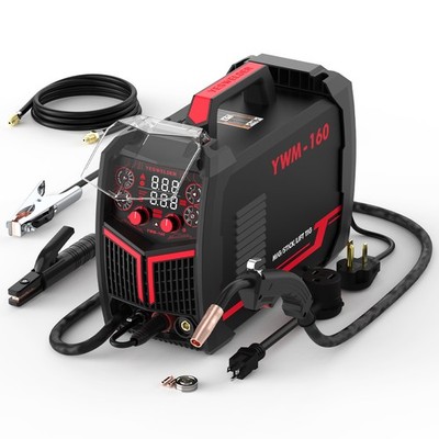 MIG Welder 160Amp 110V/220V, MIG/ Lift TIG/ Stick/ Flux Cored welding machine