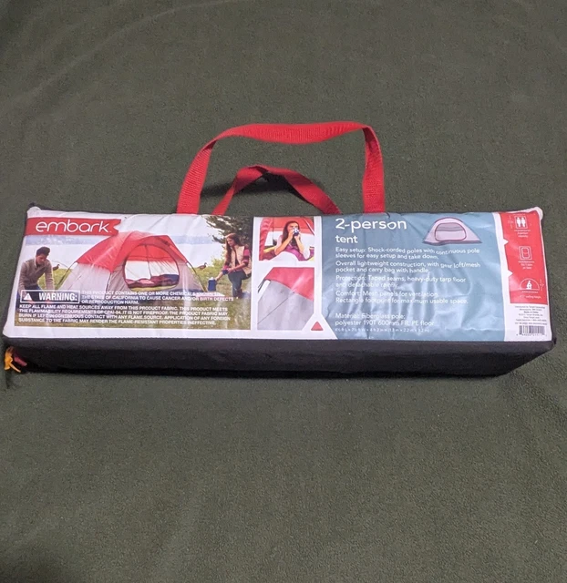 2 Person Dome Tent Red- Embark