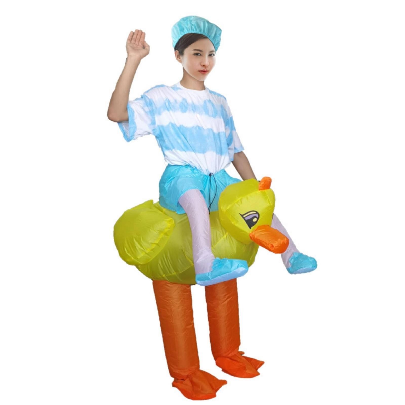 Disfraz de Pato Inflable Cómodo Disfraz de Mascota Duradero para Adultos