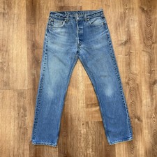 Vintage Levi  s 501xx Jeans Mens 35x34 Fits 33x30 Made in USA Button Fly 1998