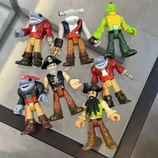 7 Fisher-Price Imaginext Pirate Adventures Pirate Shark Captain Deckmate #H