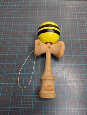 Duncan Komodo Kendama Ankha Japanese Skill Toy Yellow w/ Black Stripes