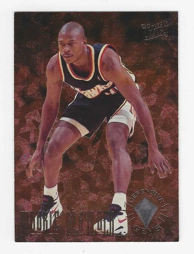 1994-95 Fleer Ultra Basketball Defensive Gems Mookie Blaylock Insert Card #1