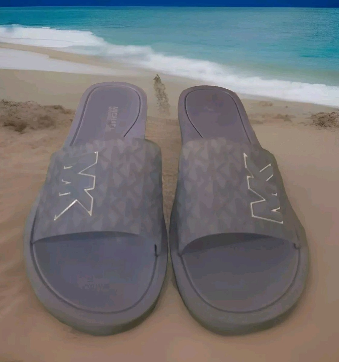 Women's MK Michael Kors MK Slides Sandals Sz