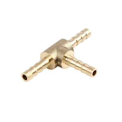 Messing T Stück Stachel 3 Wege 4mm Benzinschlauch Verbinder Adapter Verschraubung