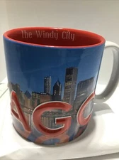CHICAGO THE WINDY CITY 3D COFFEE MUG. TEA CUP MUG.  Art Deco Print  Mug. B203