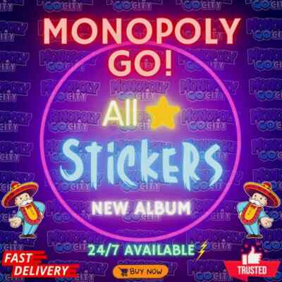#ad Monopoly Stickers GO 1⭐ 5⭐ All Stickers Available CHEAPEST🔥SUPER FAST⚡24 7 $3.99