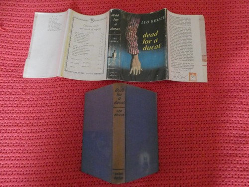 Rare Leo Bruce DEAD FOR A DUCAT signed hardback first 1st edition val biro - Picture 2 of 5