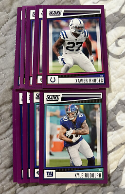 2022 Panini Score Football NFL Cards Purple Parallel You Pick/Choose! READ*