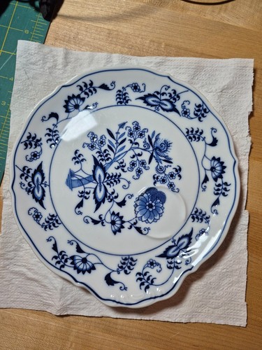 Blue Danube China - white Onion Tea Cup Saucer snack plate cup ring -Japan - Picture 2 of 13