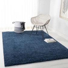 Safavieh Power Loomed August Shag Navy Area Rugs - AUG900N