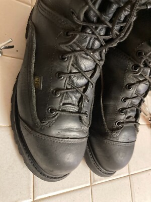 MATTERHORN PRO SAFE USA BLACK STEEL TOE LACE UP WORK BOOTS 9 W MATTERHORN PRO SAFE USA BLACK STEEL TOE LACE UP MOTORCYCLE  main image 2