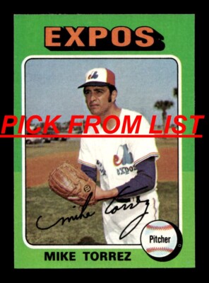 1975 Topps 9-358 EX/EX-MT Pick From List All PICTURED jj2