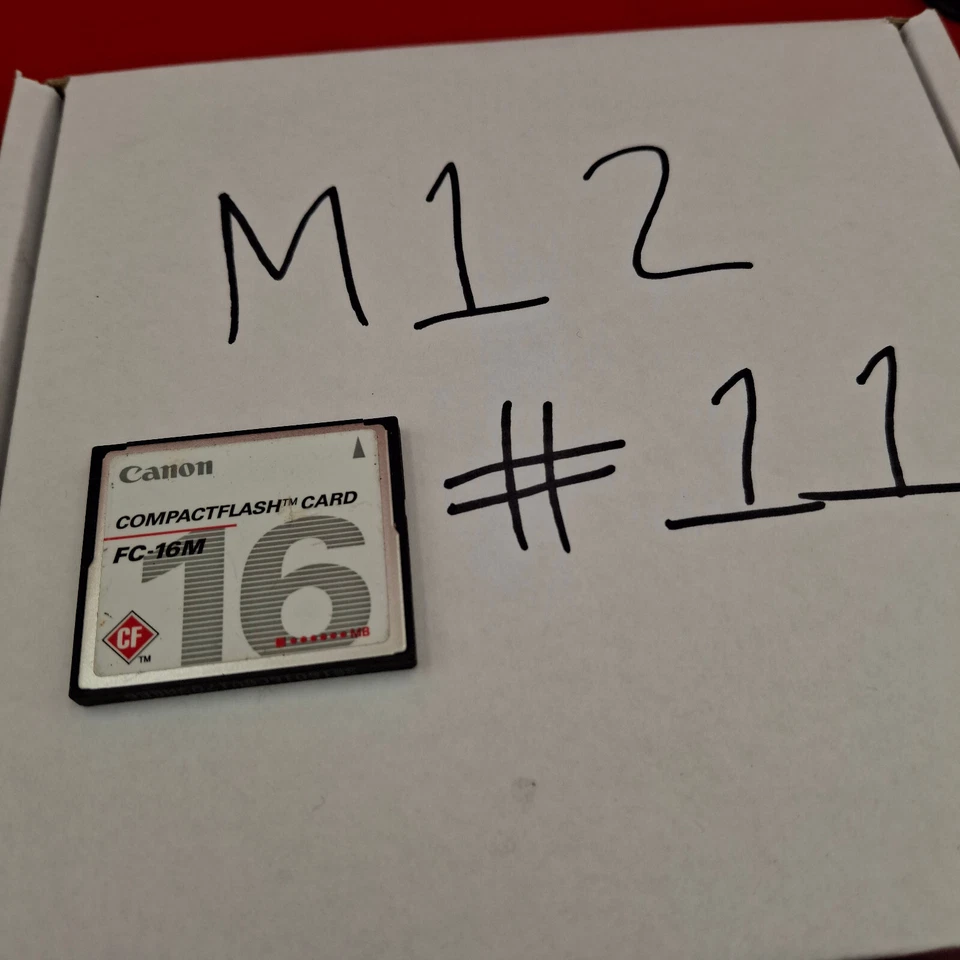 16MB CANON FC-16M COMPACTFLASH CF MEMORY CARD LOW CAPACITY VINTAGE CAMERAS refB - Image 3 of 3