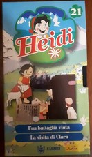 HEIDI - 21 UNA BATTAGLIA VINTA - LA VISITA DI CLARA - VIDEOCASSETTA VHS FABBRI 