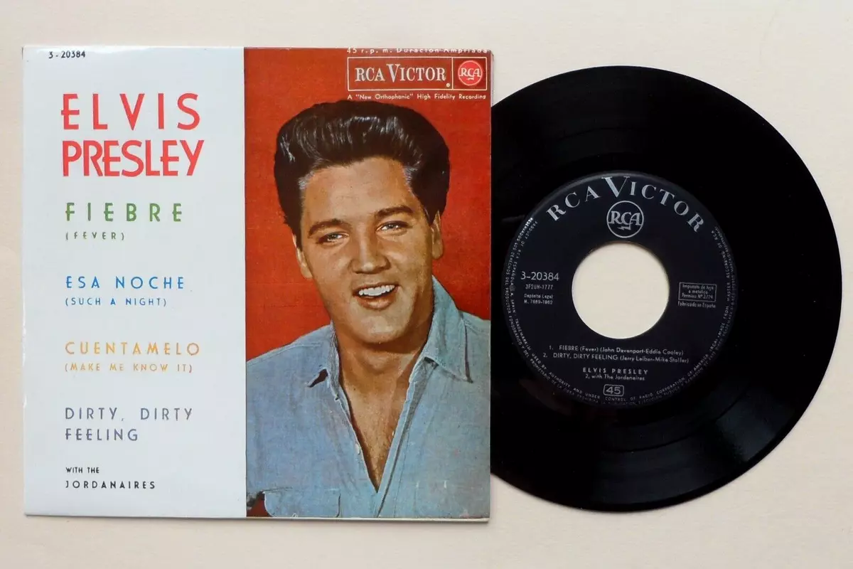 Elvis Presley Fever, Such A Night *Rare* 1962 Spanish EP - Spain Cat# 3-20384 NM | eBay