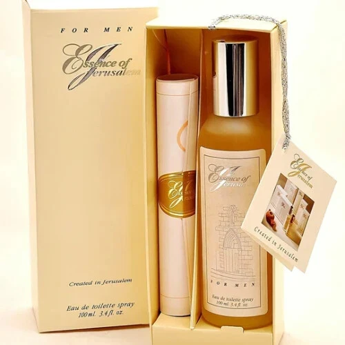 ESSENCE OF JERUSALEM PERFUME FOR MEN HOLYLAND BIBLICAL SPRAY 100 ML - 3.4 FL. OZ