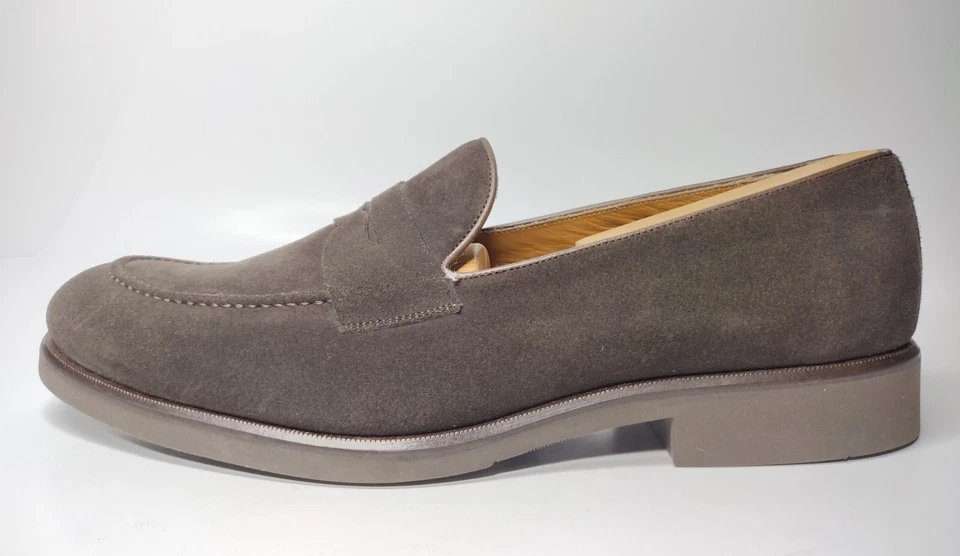 Mocasines Nettleton Edward sin cordones moca marrón gamuza centavo años 60 para hombre talla 12 Foto 4 de 4