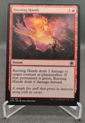 MTG Magic Burning Hands Adventures in the Forgotten Realms 135/281 TCG card | eBay MTG Magic Burning Hands Adventures in the Forgotten Realms 135/281 TCG card | eBay