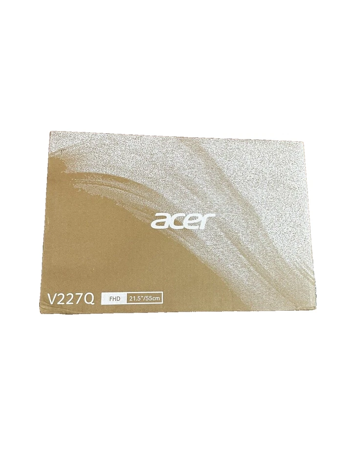 ACER V227Q 21.5" 1920x1080 Full HD 75 Hz Refresh Rate 16:9 HDMI NEW - Image 2 of 4