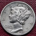 1928 S Mercury Dime 10c High Grade AU - UNC Details #77397