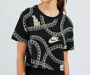 womens black and gold nike shirt