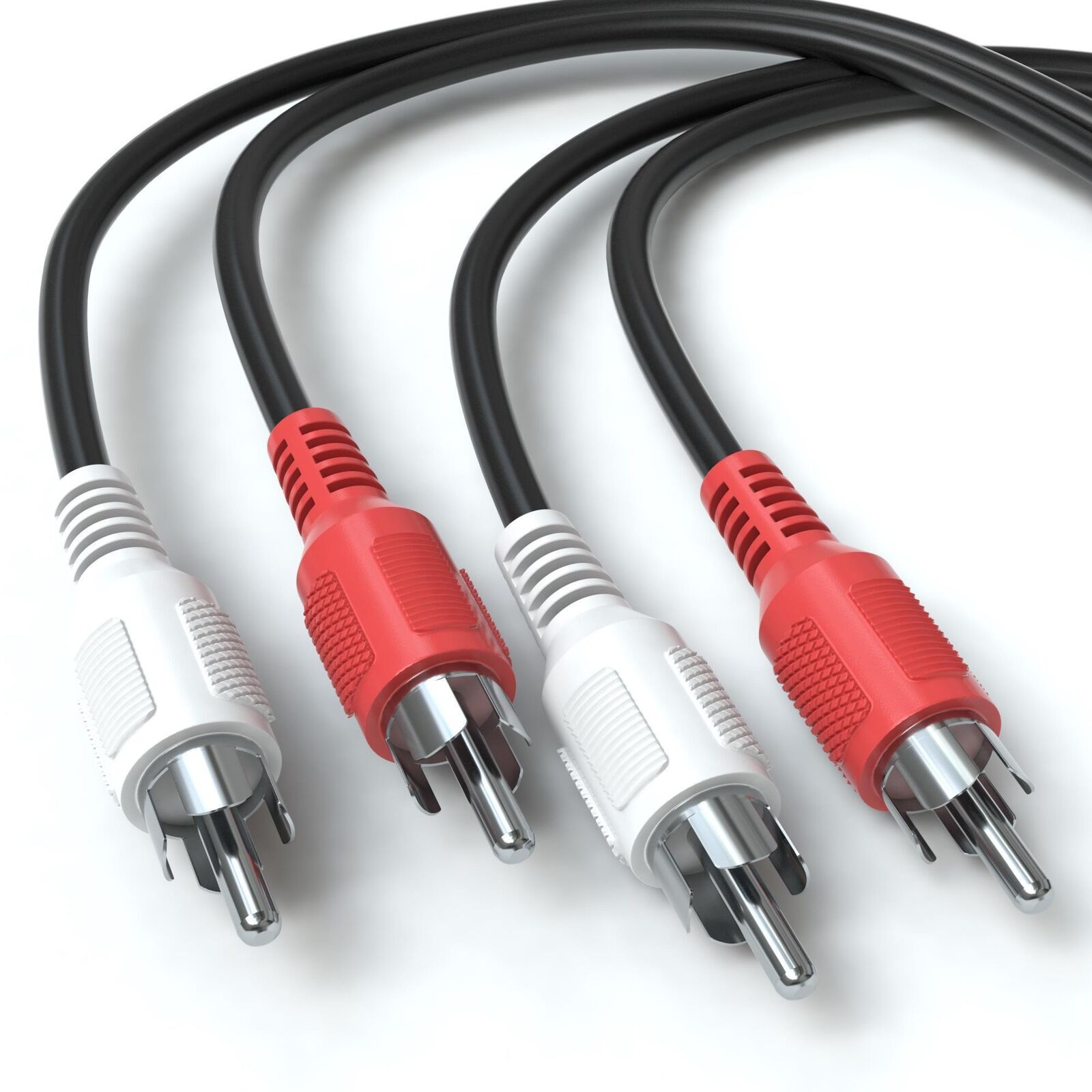 Thumbnail - Cinch Kabel Audio Winkel 2 Cinch Stecker Auf 2 Cinch Stecker Rca
