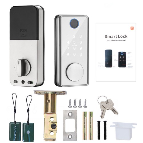 5-in-1 Smart Door Lock Biometric Fingerprint/Touch Password/Card/Key/App new - Picture 4 of 11