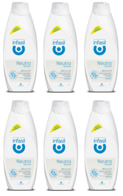 6x Infasil Bagnodoccia Neutro e Delicato pH-Wert 5,5 Duschgel Körperwäsche 500ml