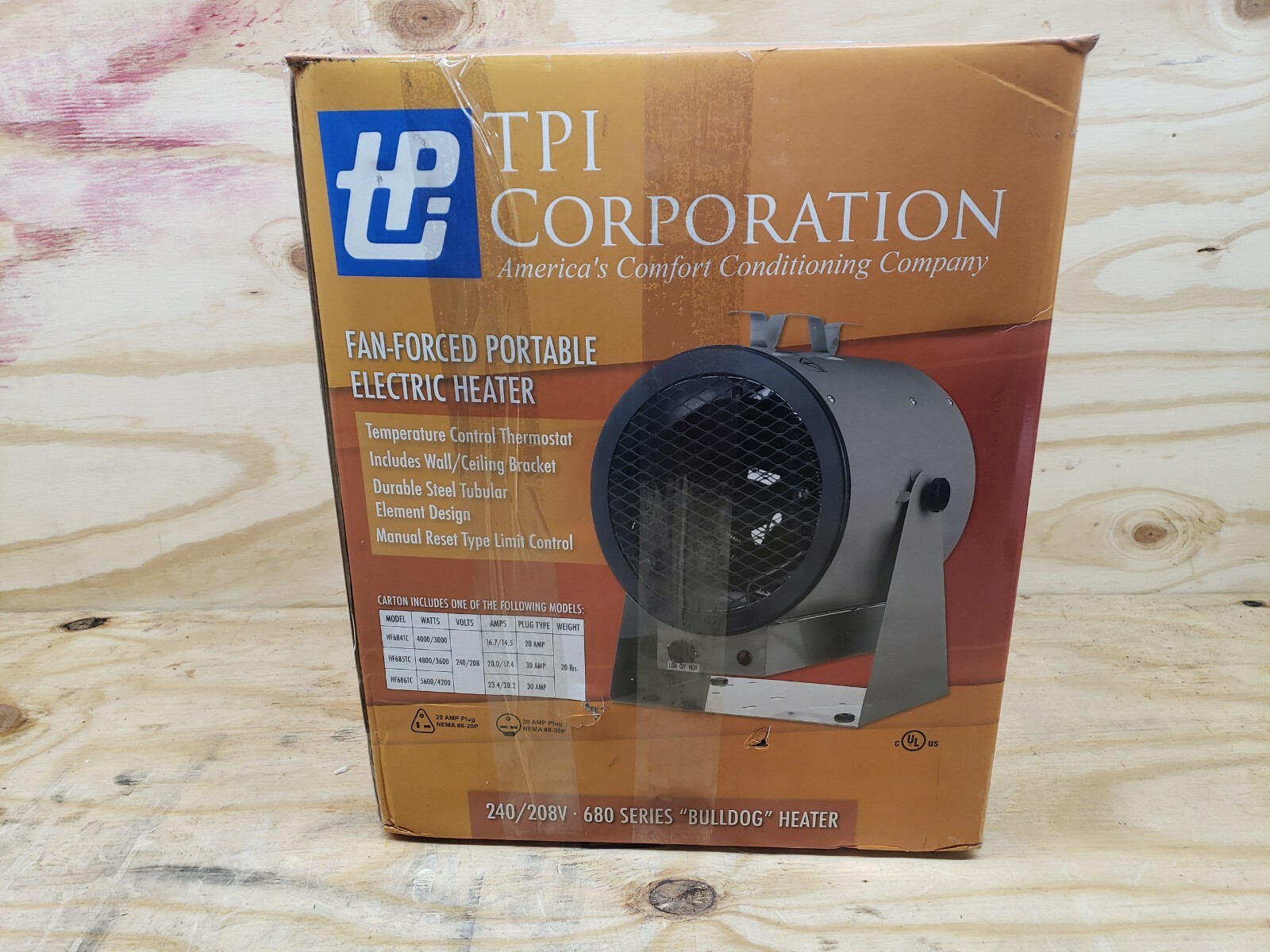 Fostoria Hf684-Tc Portable Electric Jobsite u0026amp; Garage Heater, 208/240V  Ac, 1 686334446280 | eBay