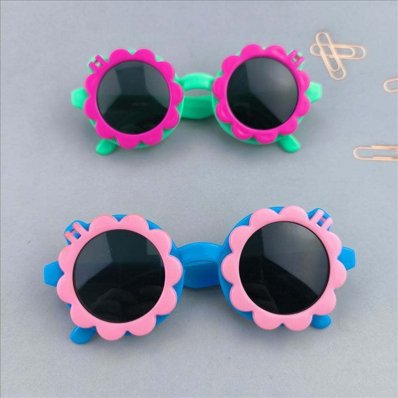 Kids Cute Flower Sunglasses Color Girls Boys Baby Children Toddler