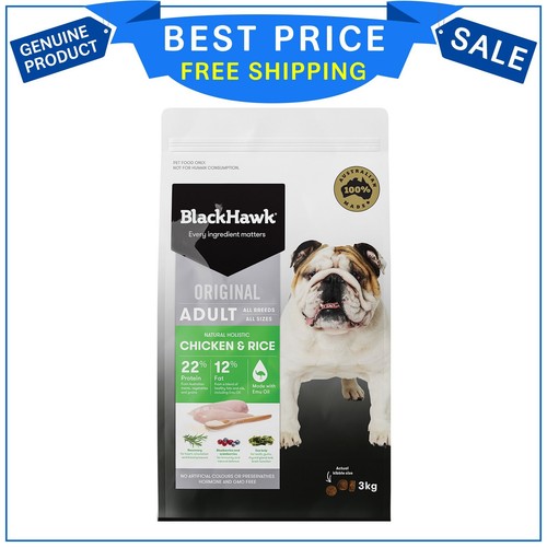 BlackHawk Chicken And Rice Adult Dog Dry Food 3 Kg eBay