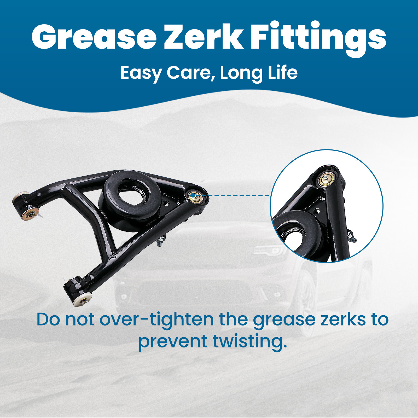 4 Pcs Heavy Duty Tubular Front Upper & Lower A Arms for Chevy Chevelle 1964-1972