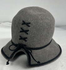 the Scala Collection Bucket Hat 100 Wool Back Bow Tie