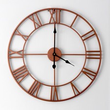 Retro 24inch Metal Wall Clock Home Decorative Decor House Christmas Gift Idea