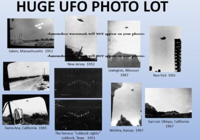 HUGE UFO Flying Saucer 10 PHOTO Lot PROJECT BLUE BOOK FILES, 10 Rare UFO Photos!