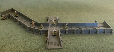 Star Wars Legion 40k Infinity kompatibles Gelände - modulares Grabensystem Beta
